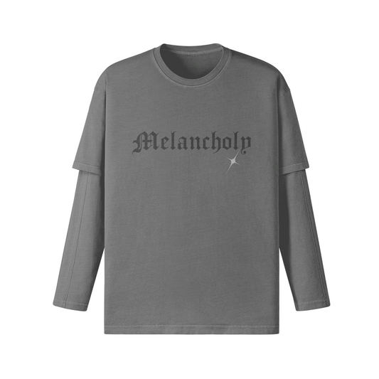 Melancholy Double Layer Long Sleeve Tee